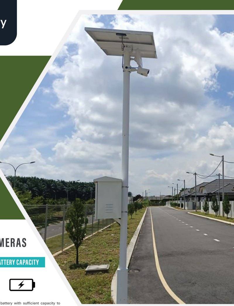Solar Powered Surveillance CCTV Camera & Wireless Bridge System